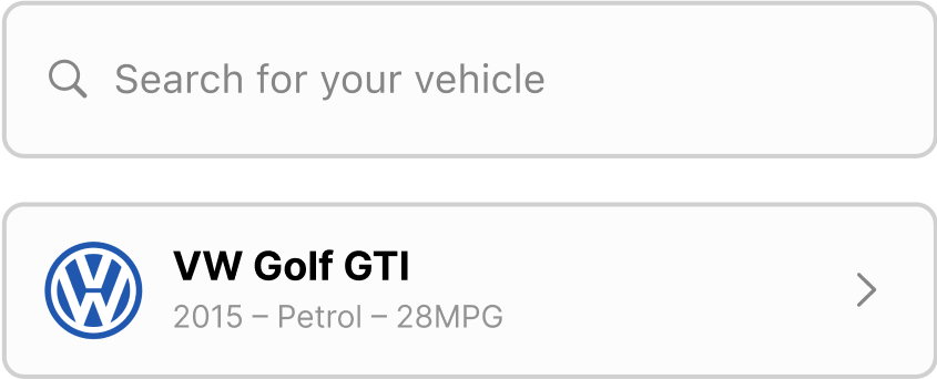 Enter your car model