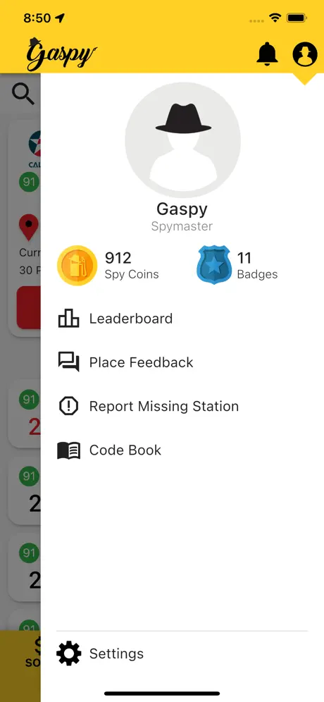 Gaspy screenshot 2