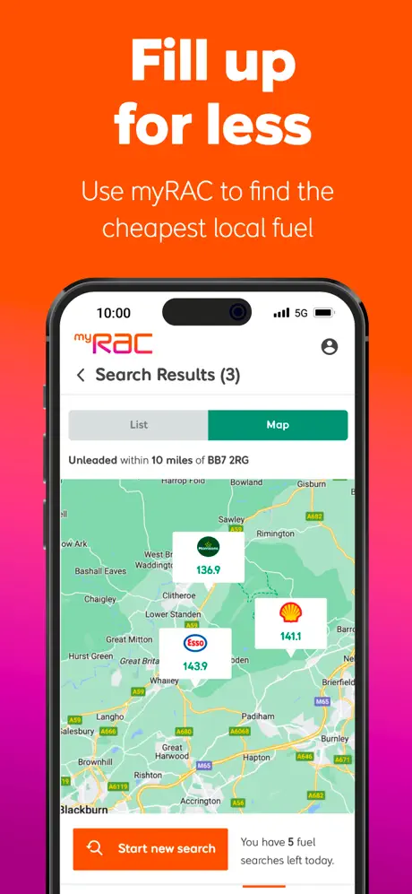 myRAC screenshot 1